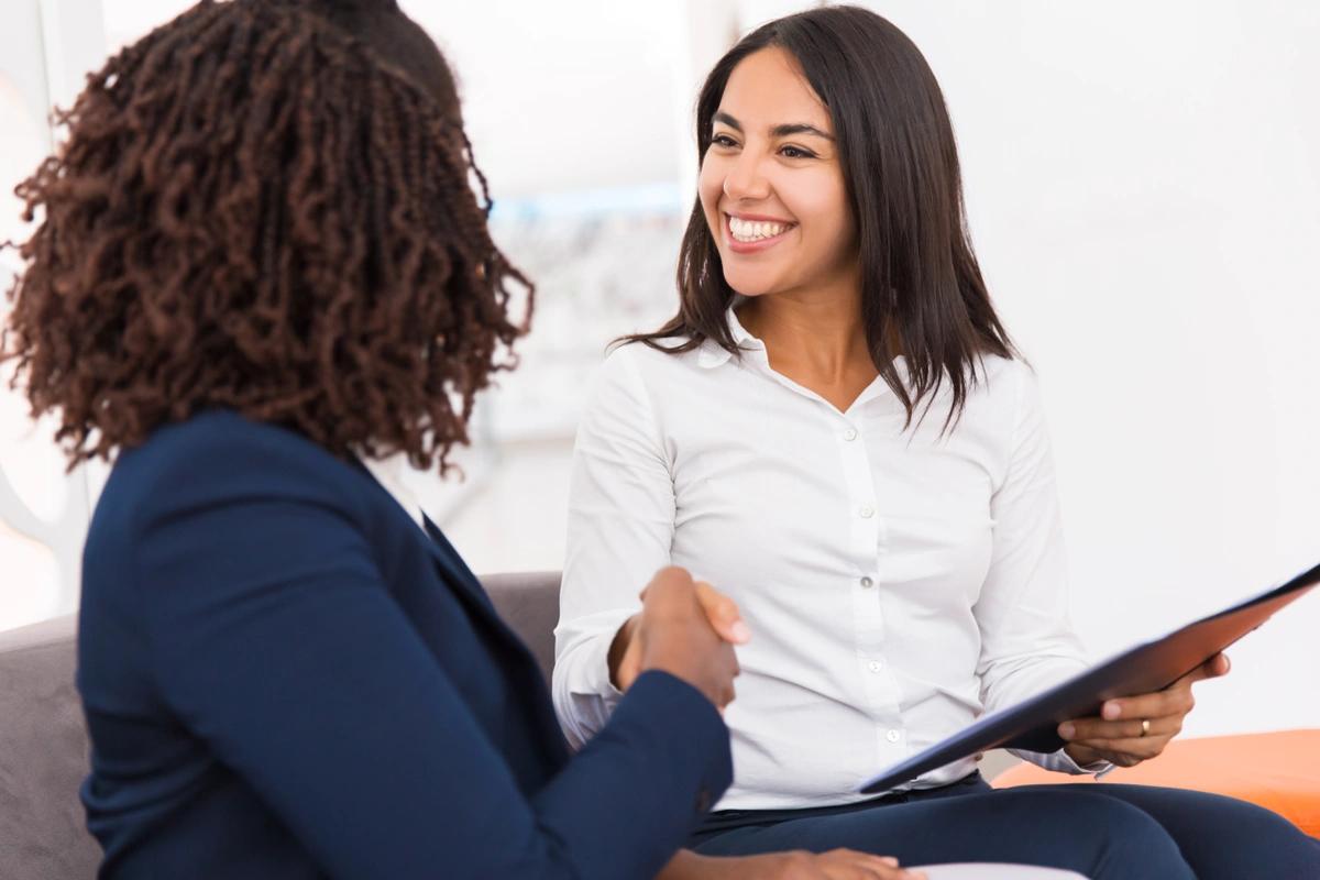 business women handshake