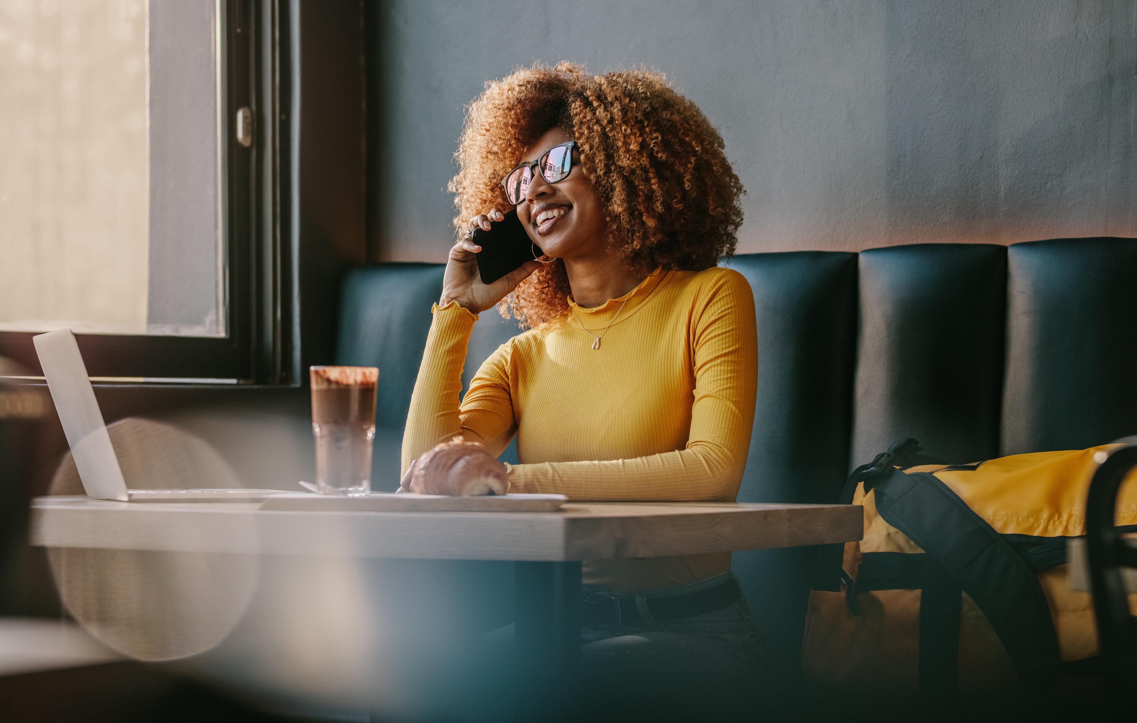 woman on the phone