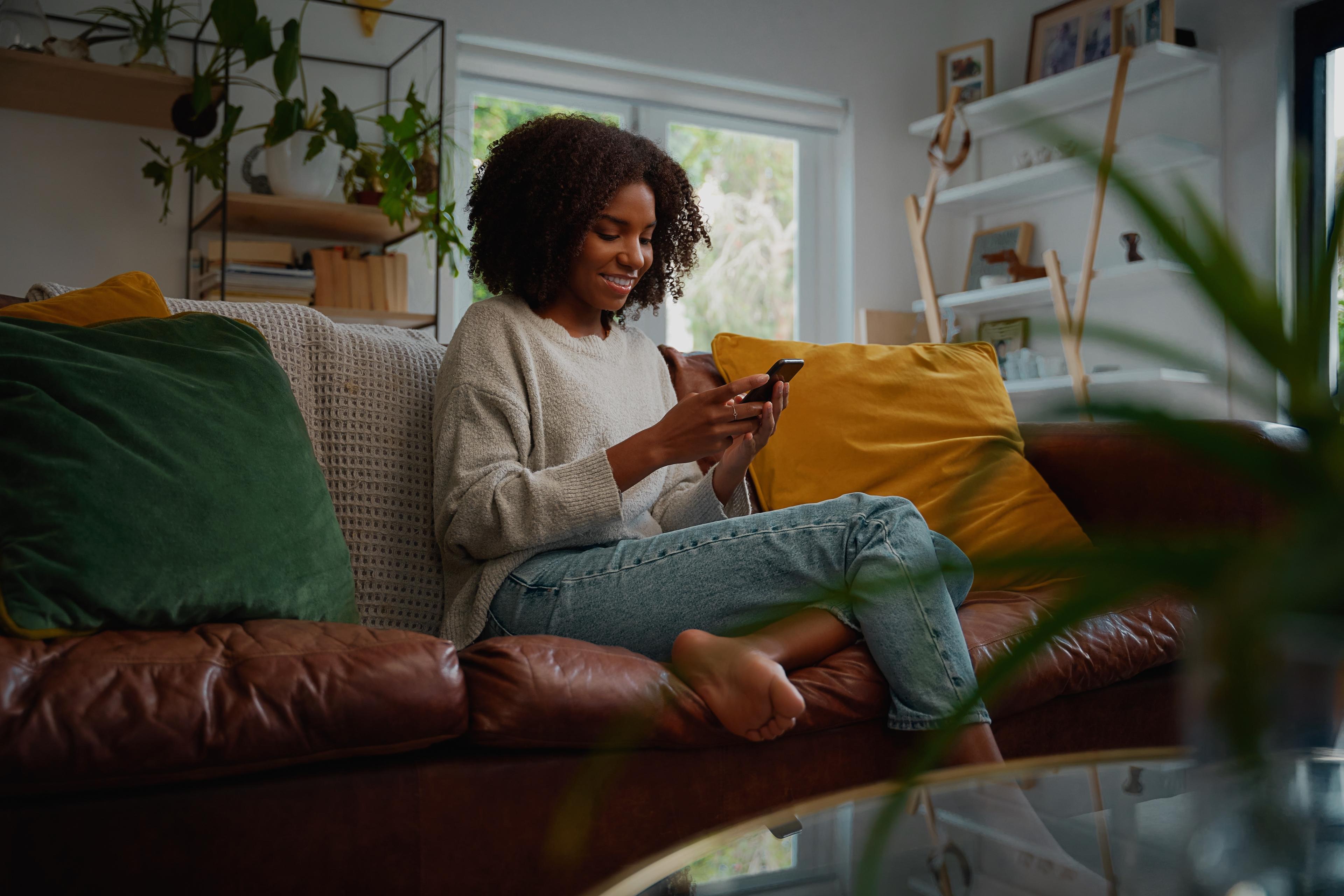WOMAN AT HOME