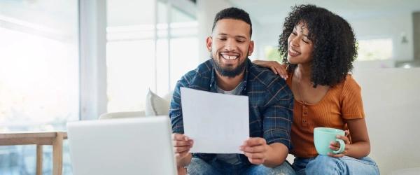 couple going over taxes