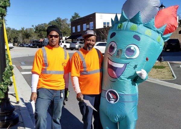 Torchie the new Liberty Tax mascot